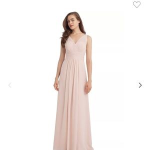 Blush pink bridesmaids dress